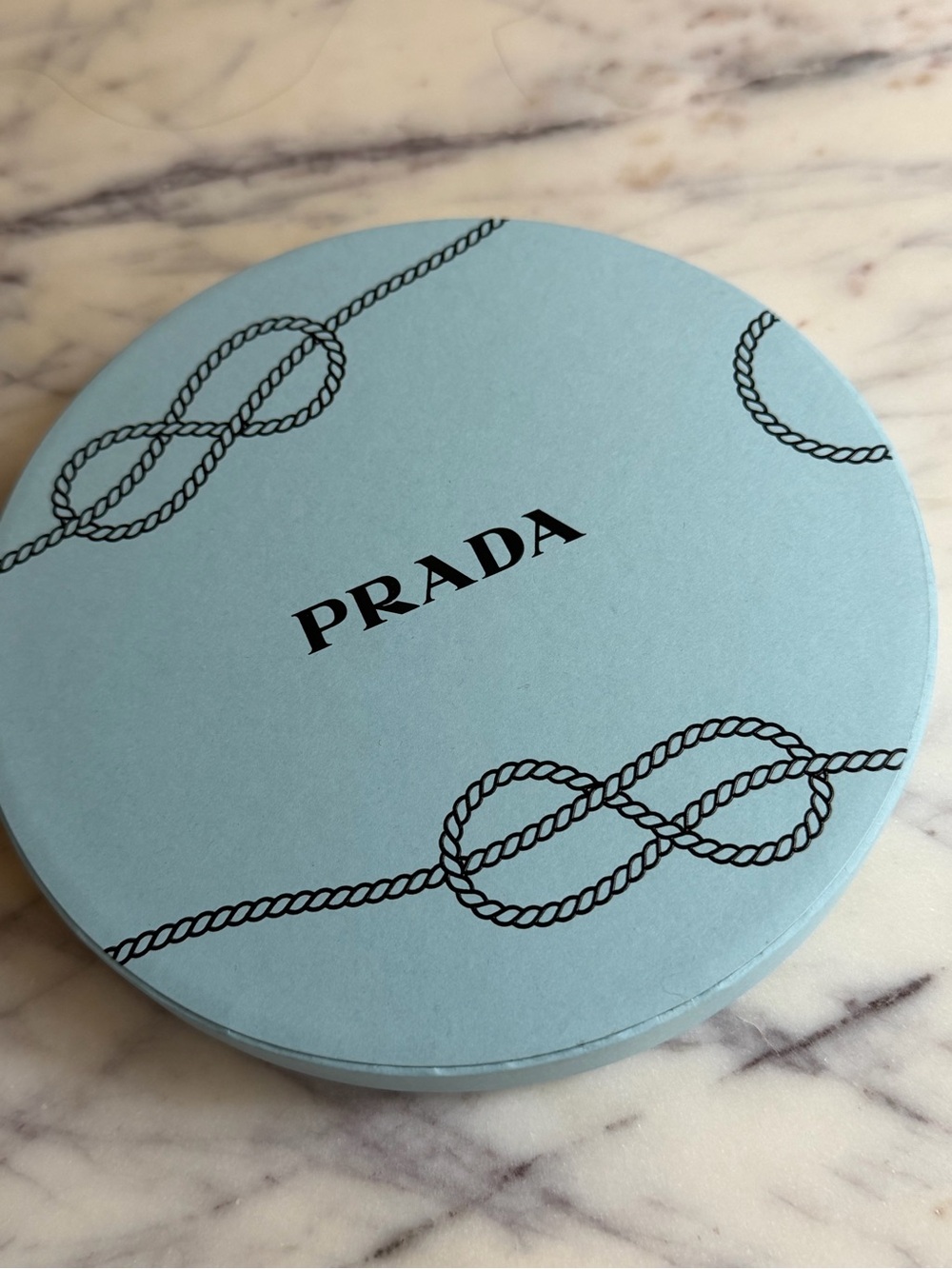 Prada Scoubidou Rope Keychain Kit Light Blue NIB Rare Al
